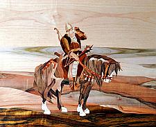 On Guard - Ilya Muromets - marquetry