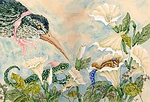 Illustration For The Book "If You Are Very Little": paper, watercolors, gouache