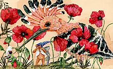 Illustration For The Book "If You Are Very Little": paper, watercolors, gouache