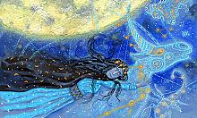 Illustration For The Book "The Story Of Photogen And Nycteris": paper, watercolors, gouache