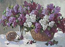 Lilac May - oil, canvas
