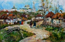 Ukrainian Landscape - oil, canvas