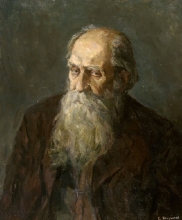 Portrait Of An Old Man - oil, canvas