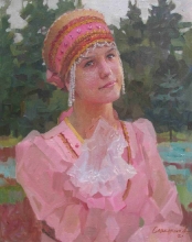 Portrait Of Anastasia - oil, canvas