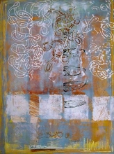 Abstract Painting - 9 - mixed techniques, canvas