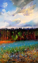 Music Of The Field - oil, canvas, palette knife