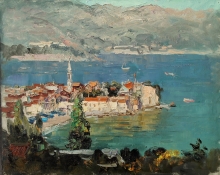 Budva, Old Town - oil, canvas