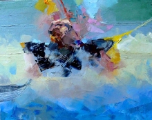 Boat - oil, canvas
