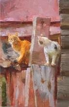 We Have Met At Last - oil, canvas