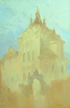Path With Faith. Trinity Cathedral In Yoshkar-Ola - oil, canvas