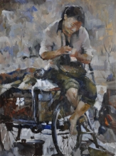 Evening Profit - oil, canvas