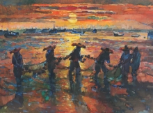 Sunrise - oil, canvas