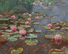 Water-nymphs - oil, canvas