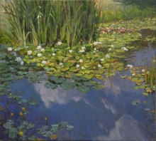 Water-nymphs - oil, canvas