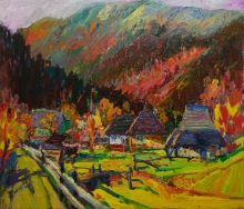 Life Is Quiet And Simple Everywhere - oil, canvas