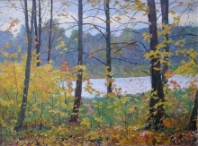 Autumn Day - oil, canvas