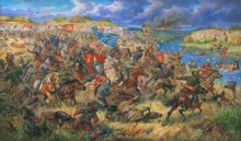King Danila Of Ostrog In The Battle Of Siniye Vody, 1362AD - oil, canvas