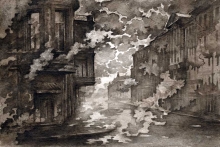 Dream 1. Dreams About Something... - watercolor, ink, paper