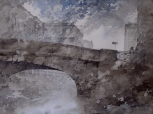 Dream 2 - watercolor, ink, paper