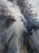 Light In The Crown Of The Tree - watercolor, paper
