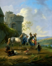 Inspired By The Painting "Purchase Of The Horse" - oil, canvas