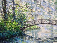 Summer Pond - oil, canvas