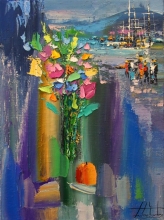 Warm Evening - oil, canvas