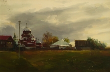 Time Is Standing Here. Town Of Sviyazhsk - oil, canvas