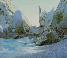 Cliff. Simeiz. Crimea - oil, canvas