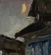 Night - oil, cardboard