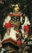 Snow Maiden - oil, canvas