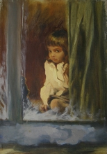 Mom And Dad Are Not Coming - oil, canvas