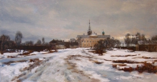 Vvedeno-Oyatsky Monastery - oil, canvas