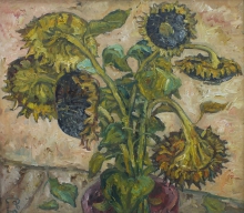 Sunflowers From Prisloniha - oil, canvas
