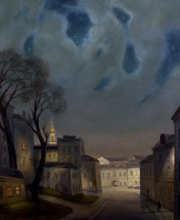 Passerby - oil, canvas