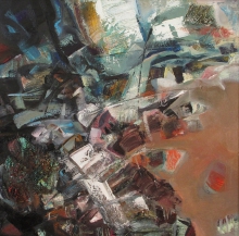 Spring. March - oil, canvas