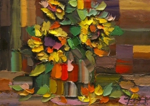 Sunflowers - oil, canvas