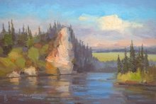 Chusovo Sketch - oil, canvas