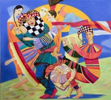 Dance Of The Sun - oil, canvas