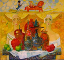 Golden Sea - oil, canvas