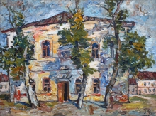 Summer Evening In Mstyora - oil, canvas